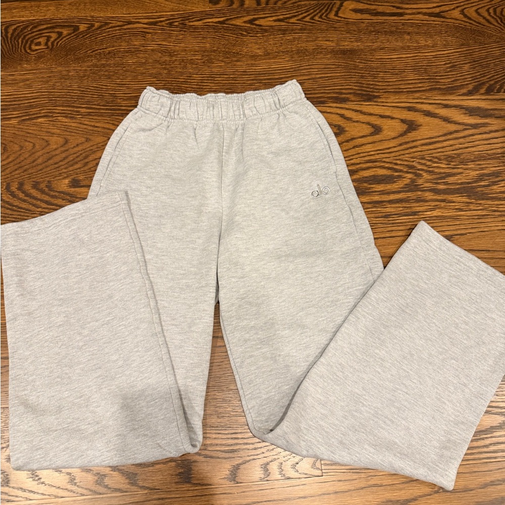 ALO Yoga Light Gray Track Pants